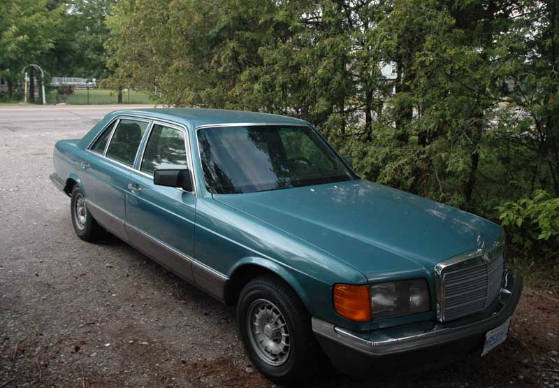 Mercedes 500SEL And the newest addition traded the XJS TWR for an Alfa 